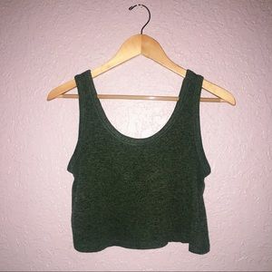 (SOLD) Forever 21 dark green tank top.